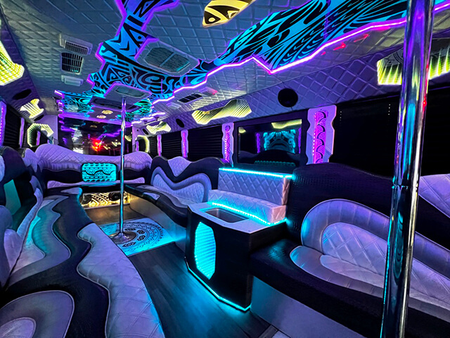 Party bus in the Chicago area
