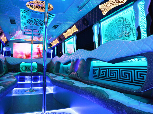 Party bus with great sound system