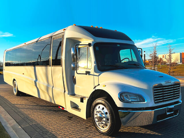 Fancy party bus exterior